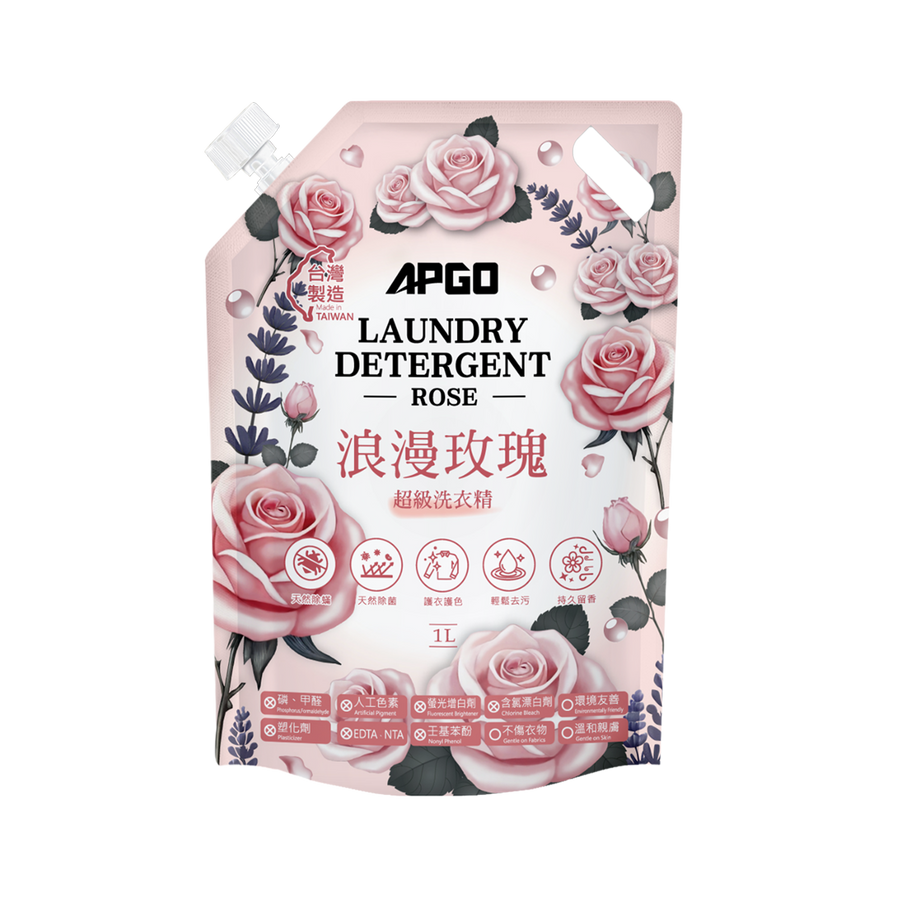 浪漫玫瑰超級洗衣精 買4送2｜買6送3
